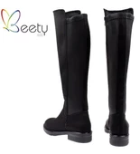 BEETY 22BK39.6004 DÜZ TOPUK STREÇ DETAYLI KADIN ÇİZME - 9