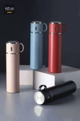 316 Paslanmaz Çelik Termos Bardak 580 Ml Bardaklı 20 Saat Sıcak-soğuk Thermos Mug Kupa Coffee - 7