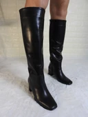 KADIN SİYAH CİLT KLASİK ÇİZME thumbnail 2