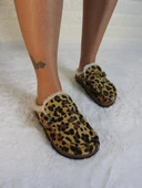 LEOPAR İÇİ KÜRKLÜ KADIN EV TERLİĞİ - 1
