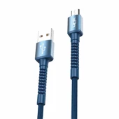 LinkTech K551 Micro USB Metal Başlı Data/Şarj Kablosu 3A 1mt - 4