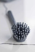 Silikon Başlıklı Bulaşık Yıkama Ve Lavabo Temizleme Mutfak Tezgah Fırçası Gri - 3