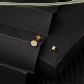 14 Ayar Altın Tragus Piercing Küpe - 4