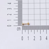 14 Ayar Altın Tragus Piercing Küpe - 5