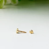 14 Ayar Altın Tragus Piercing Küpe - 3