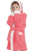 Bunny Kapşonlu Unisex Wellsoft Çocuk Peluş Sabahlık | Bornoz - 9