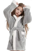 Bunny Kapşonlu Unisex Wellsoft Çocuk Peluş Sabahlık | Bornoz - 2