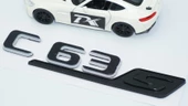 DK Tuning C 63S Bagaj Gri Siyah ABS Yazı Logo Benz İle Uyumlu - 4