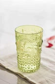 Akrilik Yeşil Tekli Kısa Bardak & Su Meşrubat Kahve Yanı Bardağı 400 ml ( Cam Değildir ) - 1