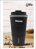 Kişiye Özel Çift Katmanlı Paslanmaz Çelik 500 Ml Kupa Araç Kahve Çay Termos Bardak -1549 - 1