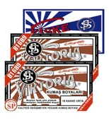 Viktoria Kumaş Boyası Orta Kahve 2pk + Fiske Sabitleme 1pk - 1