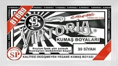 Viktoria Siyah Renk Kumaş Boyası 30-Siyah - 4