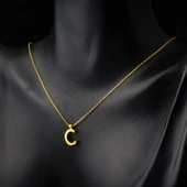 22 Ayar C Harfi Altın Kolye thumbnail 2