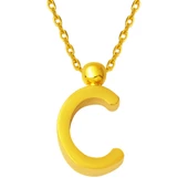 22 Ayar C Harfi Altın Kolye thumbnail 1