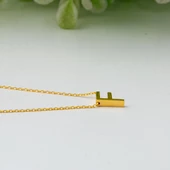 22 Ayar F Harfi Altın Kolye thumbnail 5