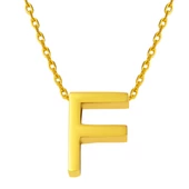 22 Ayar F Harfi Altın Kolye thumbnail 1