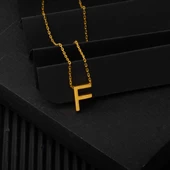 22 Ayar F Harfi Altın Kolye thumbnail 4