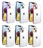 Vendas iPhone 14 Uyumlu ( iPhone 14 ) Veve Serisi Parlak Renkli Kenarlı Elektroplated Magic Silikon Kılıf - 8
