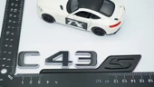 DK Tuning C 43S Bagaj Gri Siyah ABS Yazı Logo Benz İle Uyumlu - 2