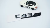 DK Tuning C 43S Bagaj Gri Siyah ABS Yazı Logo Benz İle Uyumlu - 3