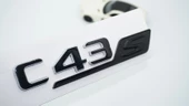 DK Tuning C 43S Bagaj Gri Siyah ABS Yazı Logo Benz İle Uyumlu - 1