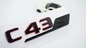 DK Tuning C 43S Bagaj Kırmızı Siyah ABS Yazı Logo Benz İle Uyumlu thumbnail 1
