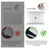 Macbook Air Kılıf 13.6 inç M2-M3-M4 Kristal Parlak (13.6” Air) A2681 A3113 A3240 ile Uyumlu - 2