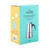 Any Morning Fe001-6 Espresso Kahve Makinesi Paslanmaz Çelik İndüksiyonlu Moka Pot 300 Ml - 9