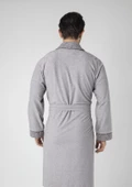 G Desen Gri Kırçıllı Bambu Cotton Erkek Sabahlık Bornoz - 2