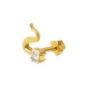 14 Ayar Altın Piercing Tragus Küpe - 1