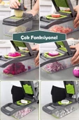 Tilbe Home Çok Fonksiyonlu Sebze Doğrayıcı Lüx Rende Hazneli Sebze Patates Dilimleyici Doğrayıcı Mutfak Seti - 3
