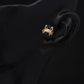14 Ayar Altın Yengeç Tragus Küpe - 2