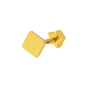 14 Ayar Altın Kare Tragus Küpe - 1