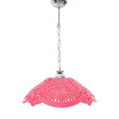 Fuşya Akrilik Avize Soft Pembe Modern Aydınlatma 35x35x12 cm - 1