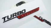 DK Tuning Benz Turbo Electrified Çamurluk Yanı Kırmızı Logo Amblem - 1