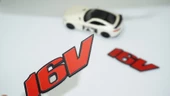 DK Tuning 16V Siyah Kırmızı ABS 3M 3D Çamurluk Yazı Logo Seti - 1
