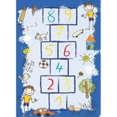 Brillant İpek Latex Kaymaz Taban Çocuk Halısı-BOYS HJ11789.101-(160x230) - 1