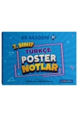 7. Sınıf Türkçe Poster Notlar Kr Akademi Yayınları - 1