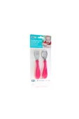 Babyjem Paslanmaz Çelik Çatal Kaşık Seti / Pembe - 7