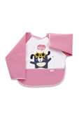 Babyjem Poli Muşamba Kollu Önlük Pembe thumbnail 1