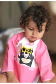 Babyjem Poli Muşamba Kollu Önlük Pembe thumbnail 2