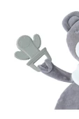 Babyjem Gri Düz Kafa Yastığı + Diş Kaşıyıcılı Uykucu Ayıcık Gri - 4