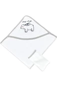 Babyjem Unisex Bebek Gri Yeni Doğan Banyo Havlusu 062 Gri - 1