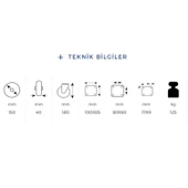 Kama Sabit Tablalı 150x40 mm Teker Siyah Burçlu Ağır Yük Tekeri - 2