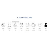 Kama Frenli Oynak Tablalı 100x32 mm Teker Poliamid Beyaz Burçlu Ağır Yük Tekeri - 2