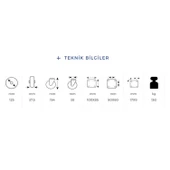 Kama Oynak Tablalı 125x40 mm Teker Poliamid Beyaz Burçlu Ağır Yük Tekeri - 2