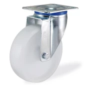 Kama Oynak Tablalı 100x32 mm Teker Poliamid Beyaz Burçlu Ağır Yük Tekeri - 3