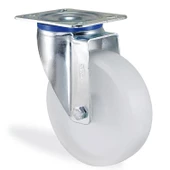 Kama Oynak Tablalı 100x32 mm Teker Poliamid Beyaz Burçlu Ağır Yük Tekeri - 1