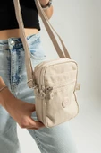M 227 Mega Bag Krinkıl Kumaş Unisex Küçük Omuz Çantası, Telefonluk - 4