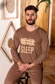 Nisanca Pamuklu Uzun Kollu Erkek Pijama Takımı - 5